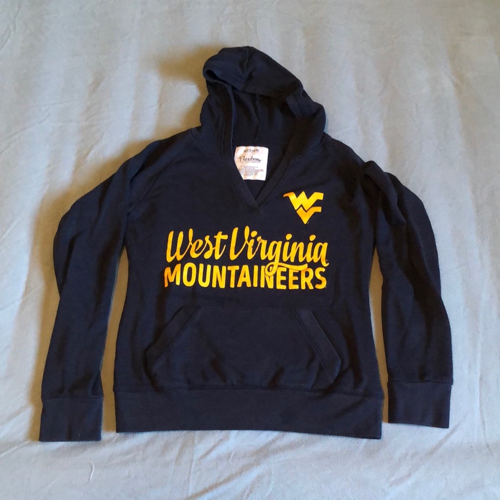 West Virginia University WVU Mountaineers V-neck Hoodie - Pressbox
